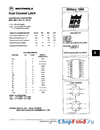 Datasheet MC10100FNR2 manufacturer Motorola